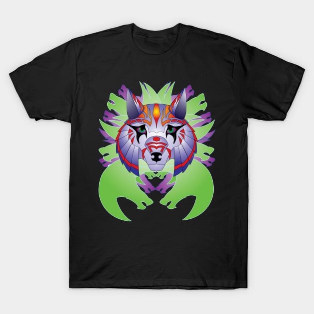 Wolf Mask T-Shirt by Windsmane